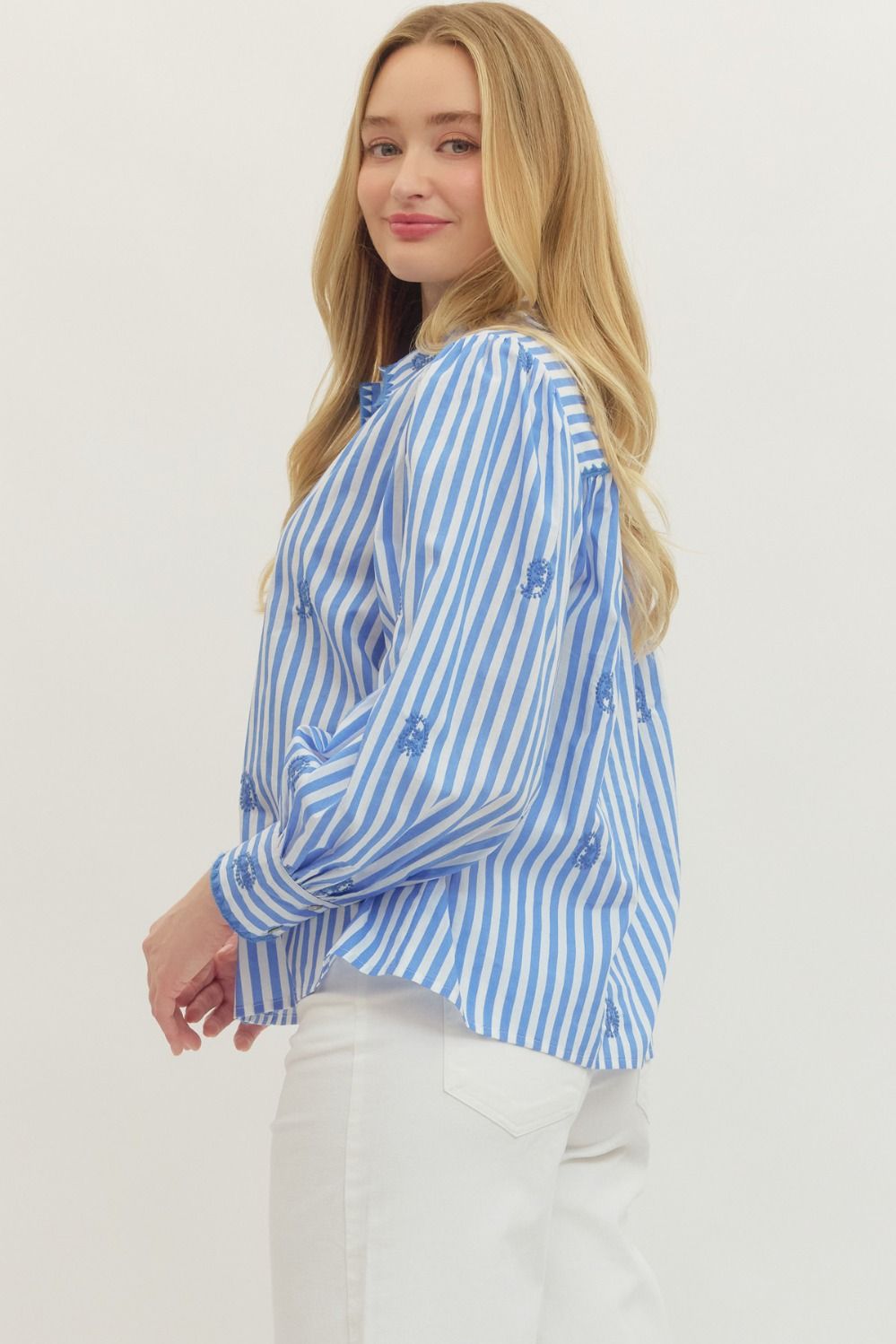Madeline Striped Long Sleeve Top
