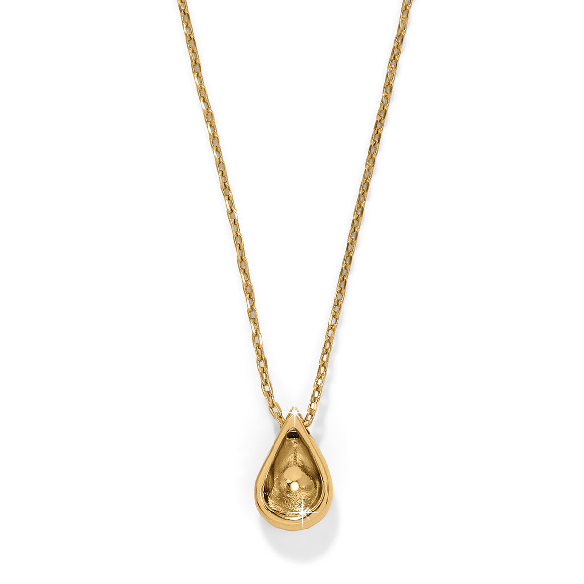 Gold plated Nile Mini Pendant necklace with adjustable chain featuring fine quality crystals on a lobster claw closure.