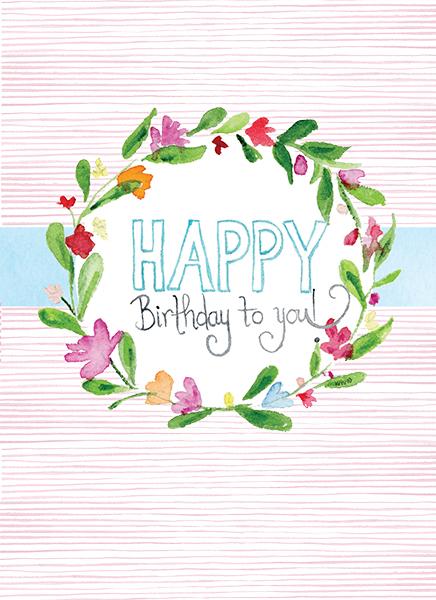 A6 birthday card with matching envelope featuring the message 'You are a blessing' printed in black text on white paper.