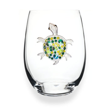 Jeweled Stemless Wine Glass