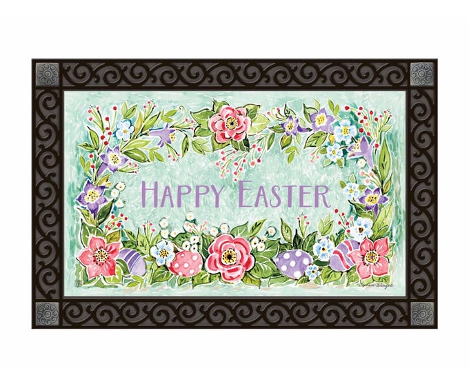 Matmate doormat tray insert with non-slip recycled rubber backing