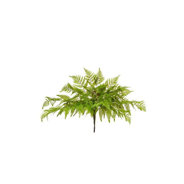 Natural Touch Leather Fern Plant 28”D