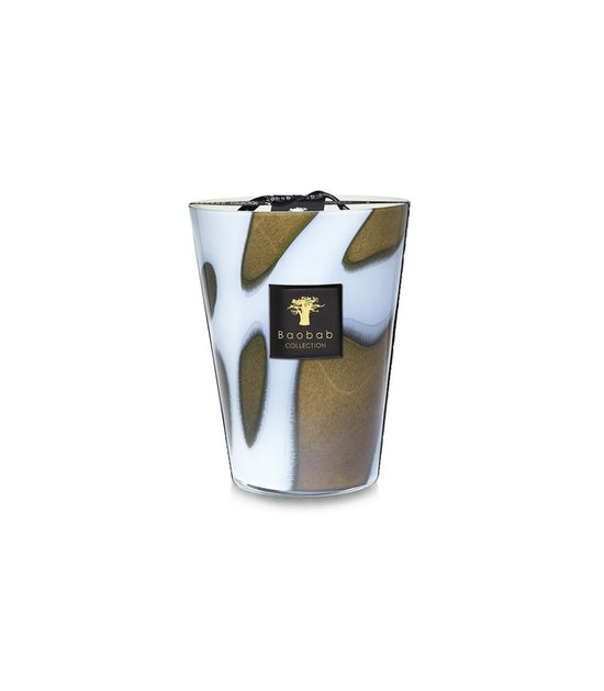 Agate candle stones in rhubarb acai berry peony scent