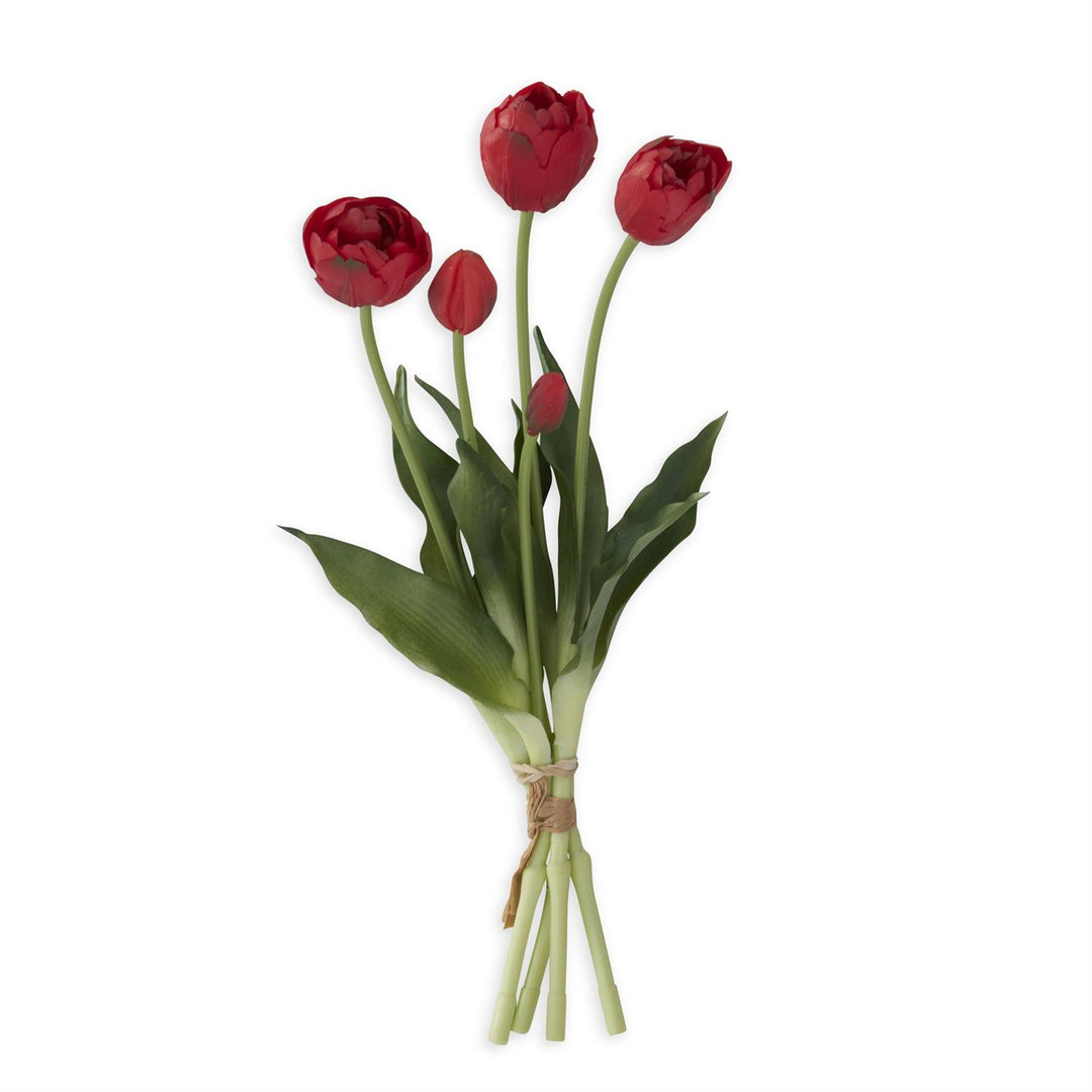 15 Inch Real Touch Tulip Bud & Bloom Bundle UV Protected