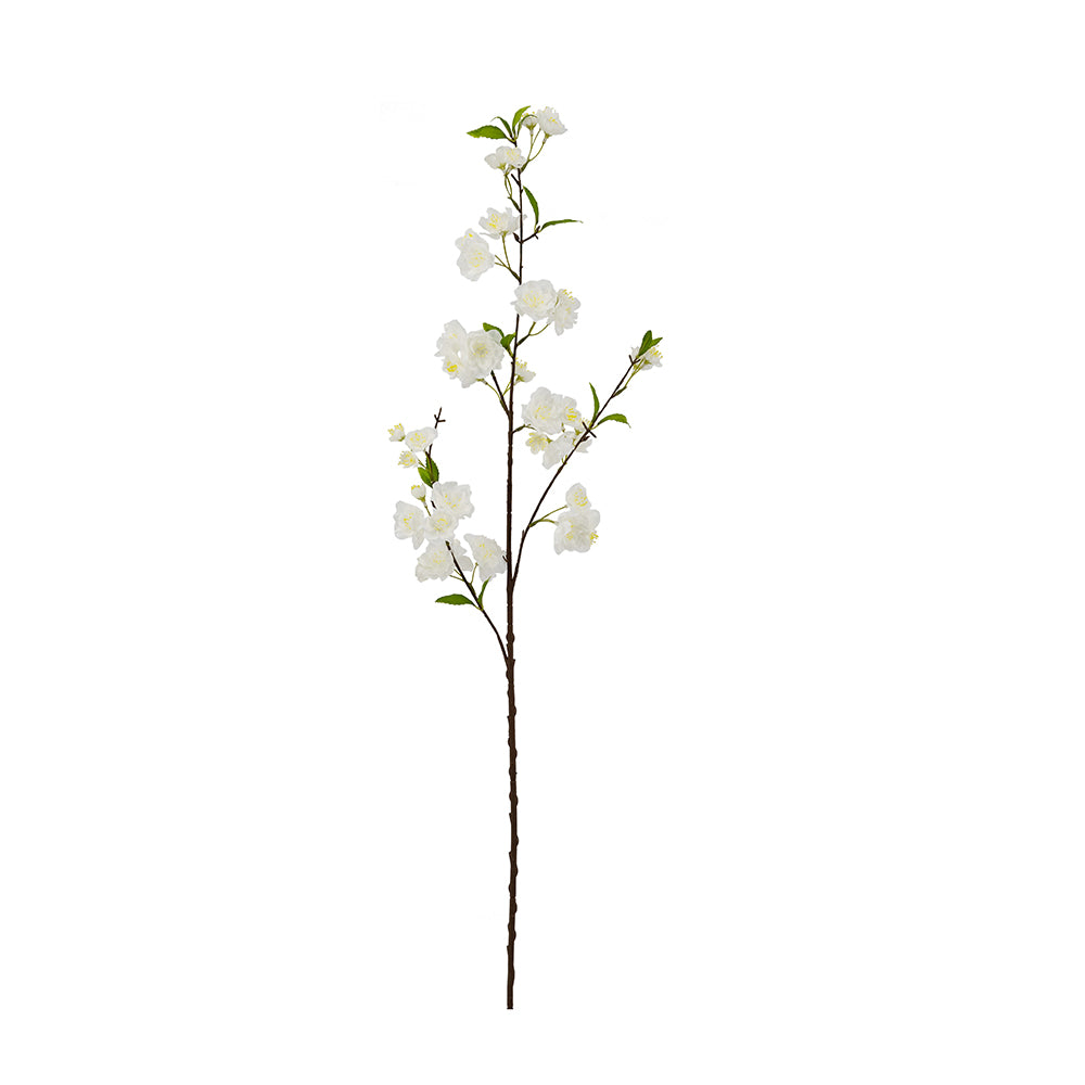 Pink cherry blossom spray with wire frame structure