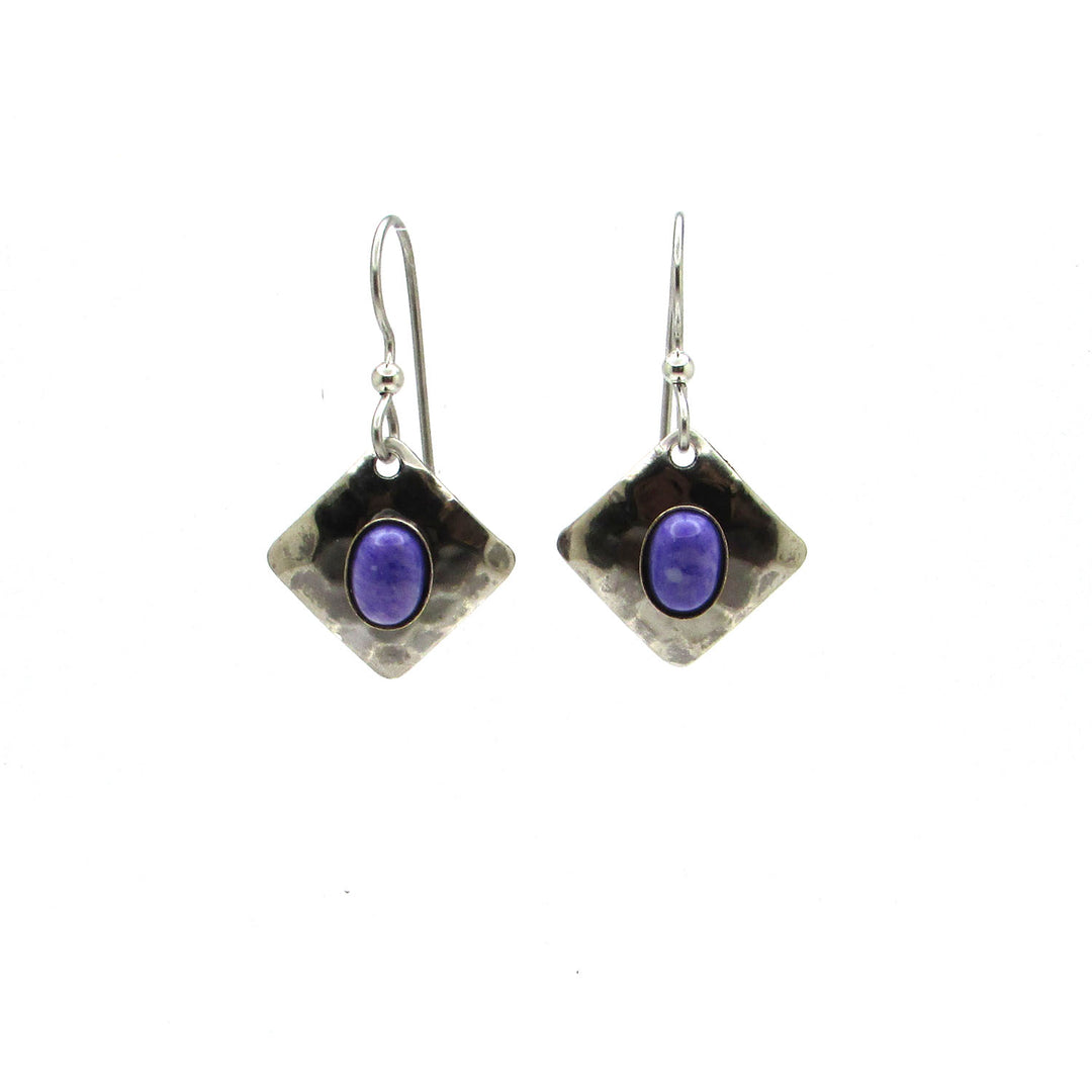 Silver Hammered Diamond