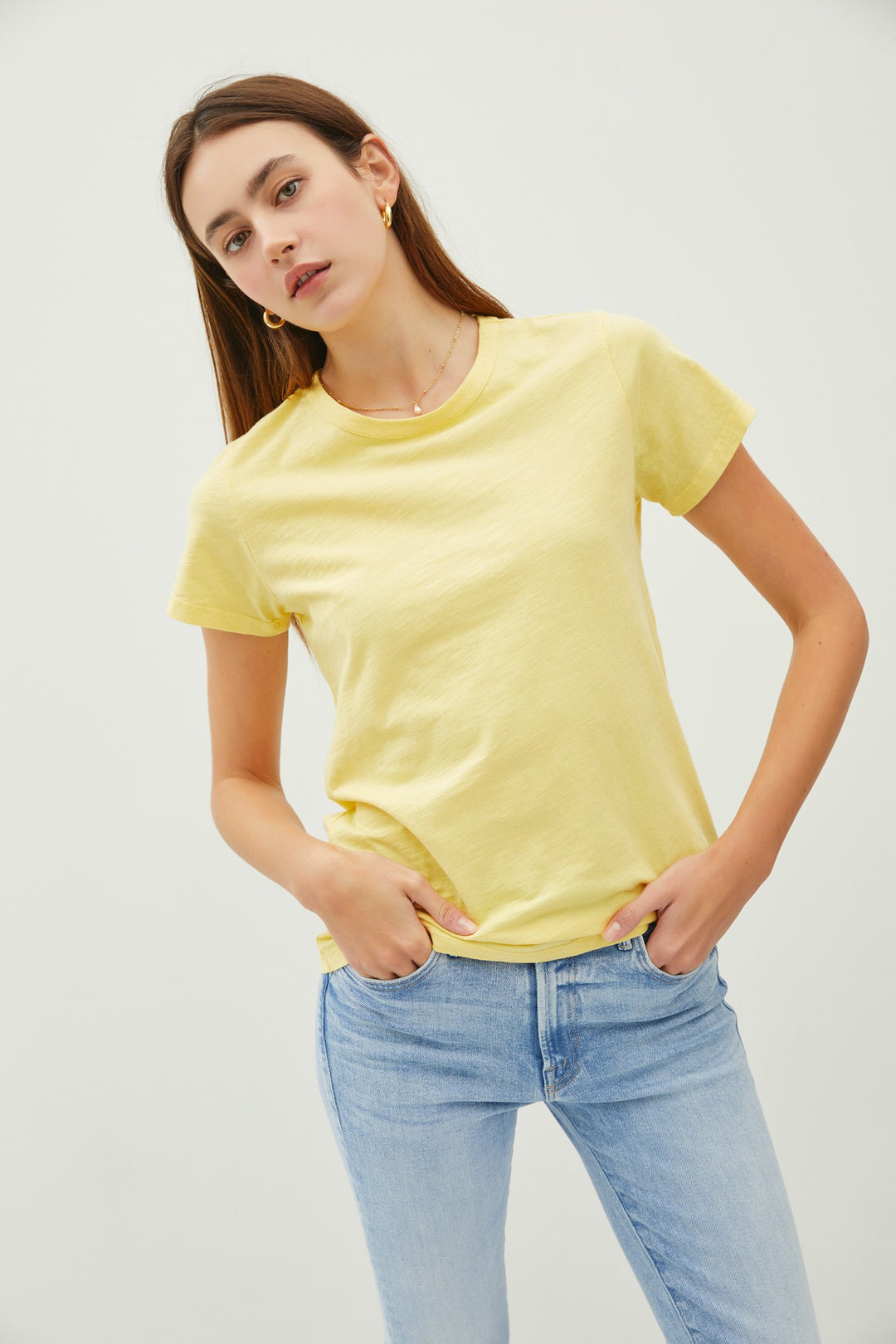 Ginny Garment Dyed Slub Tee