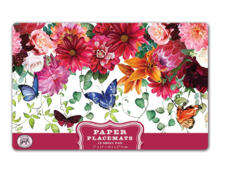 Fall Harvest paper placemats with a seasonal leaf pattern printed on heavy soy-based ink.