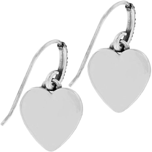 Silver-gold two-tone French wire earrings featuring fine quality crystal drops.