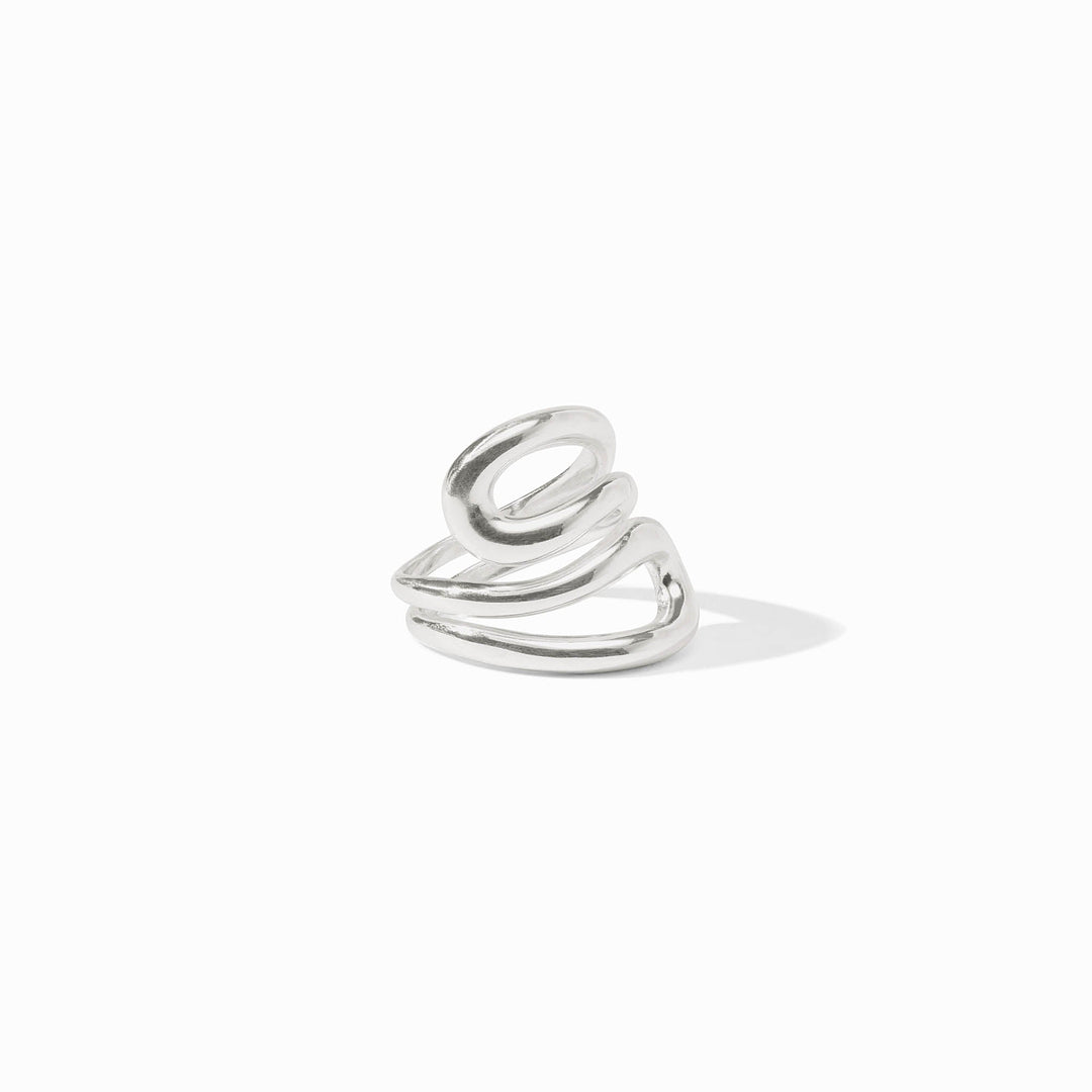 Wave Wrap Ring Silver