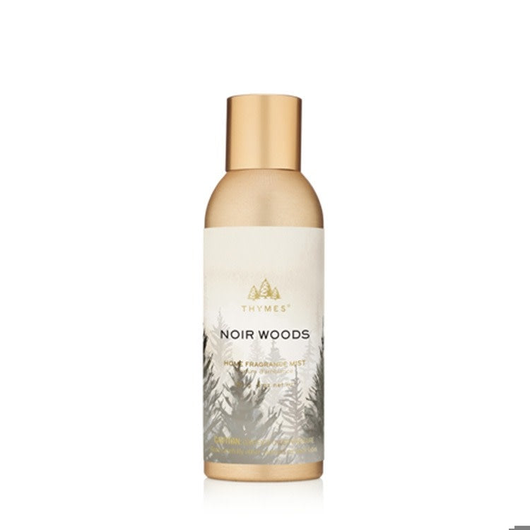 Noir Woods Home Fragrance Mist bottle with deep woody label