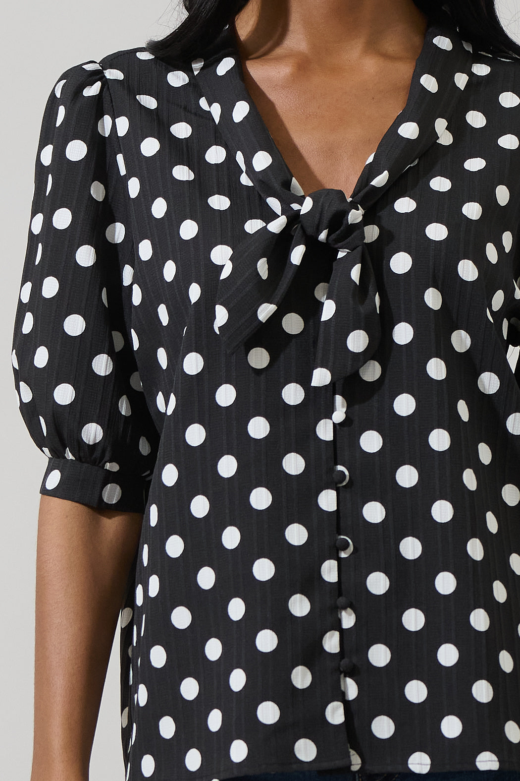 Bremen Dot Conley Button Down Blouse