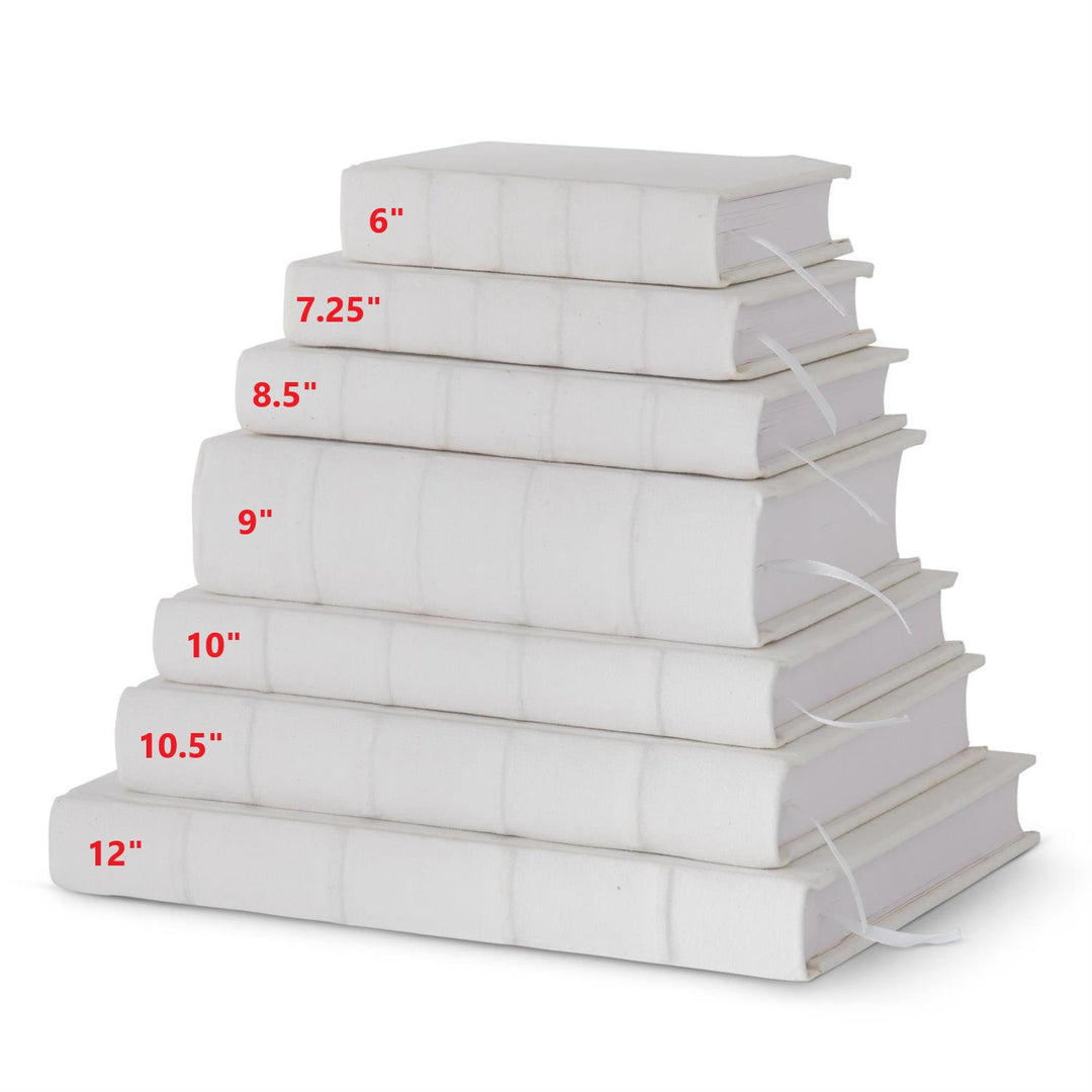 White cotton canvas journal with a minimalist cover.