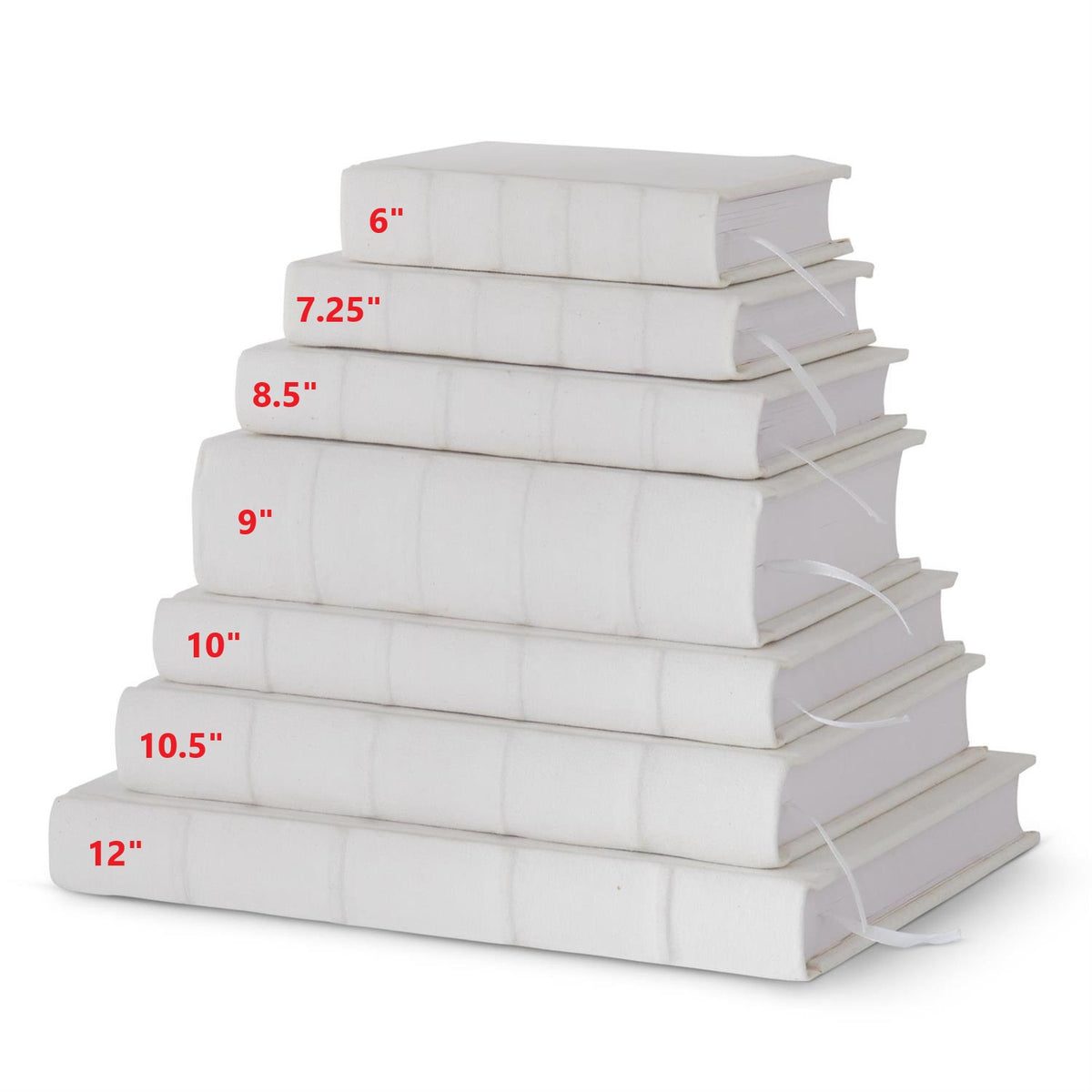 White cotton canvas journal with a minimalist cover.