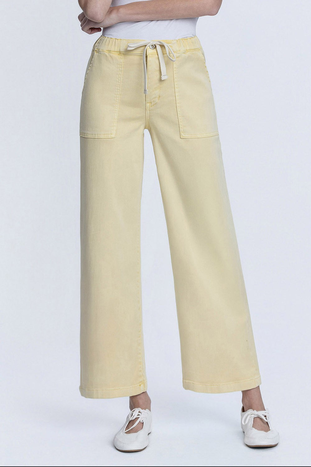 Stella High Rise Baggy Wide With Elastic Waistband Drawstring Jeans