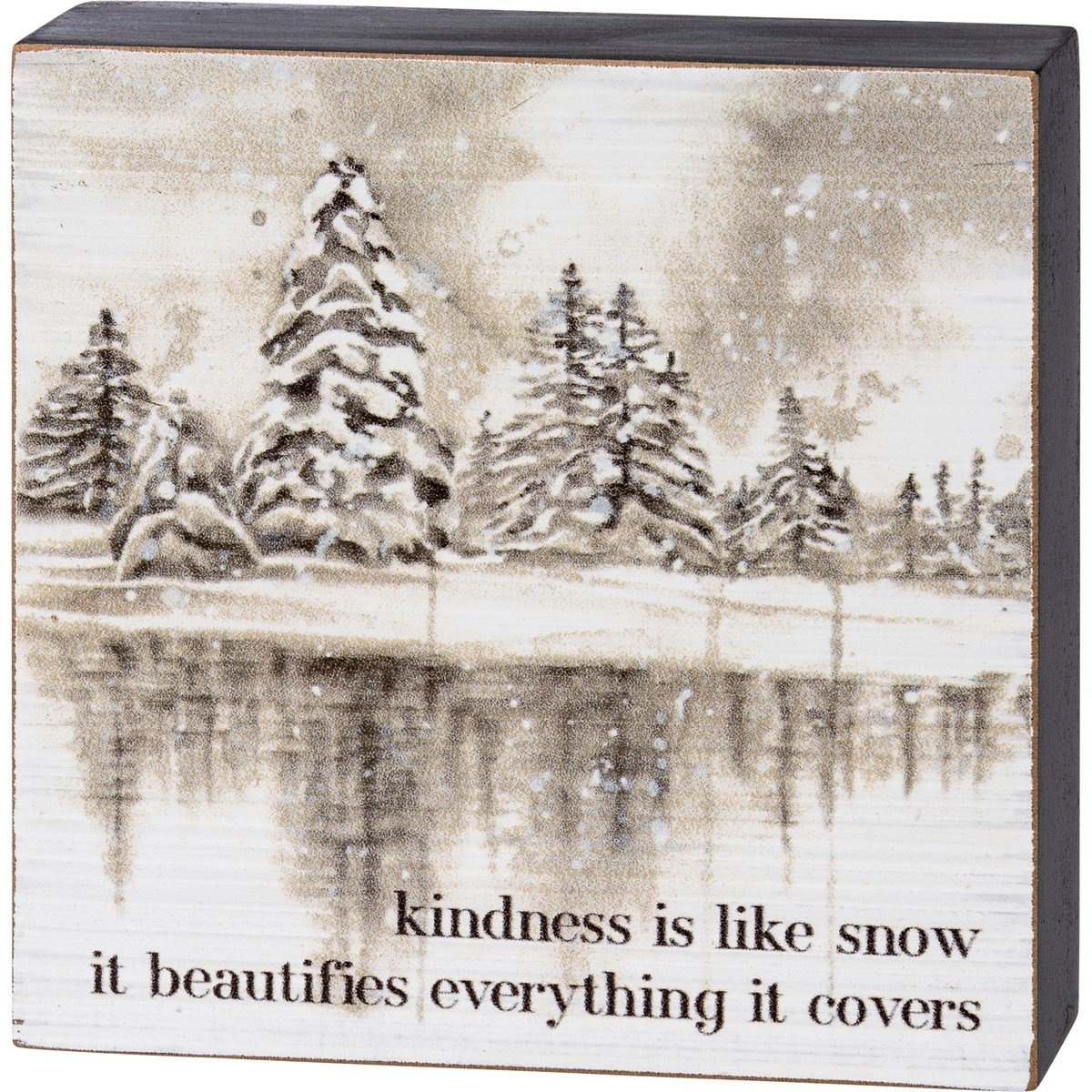 Red wooden block sign with white text reading Jesus Is The Reason For The Season.