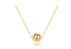 16-inch 14k gold-filled chain necklace featuring a small, polished gold Admire pendant.