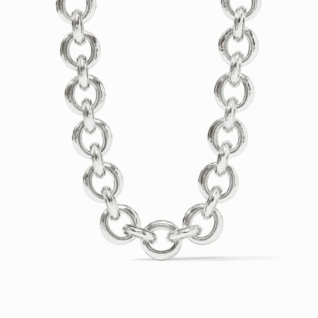 Cannes Link Necklace Silver