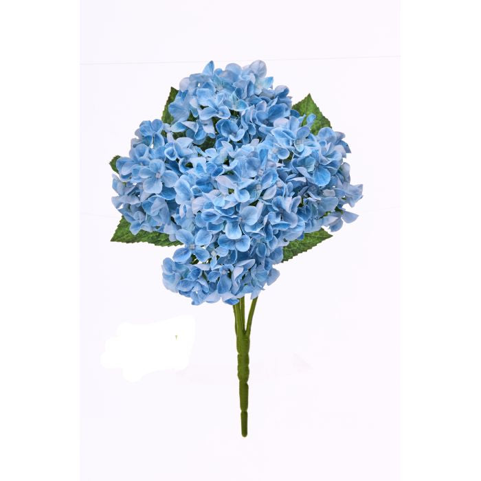 Mini Spring Hydrangea bush planter measuring 17 inches wide with a natural finish.