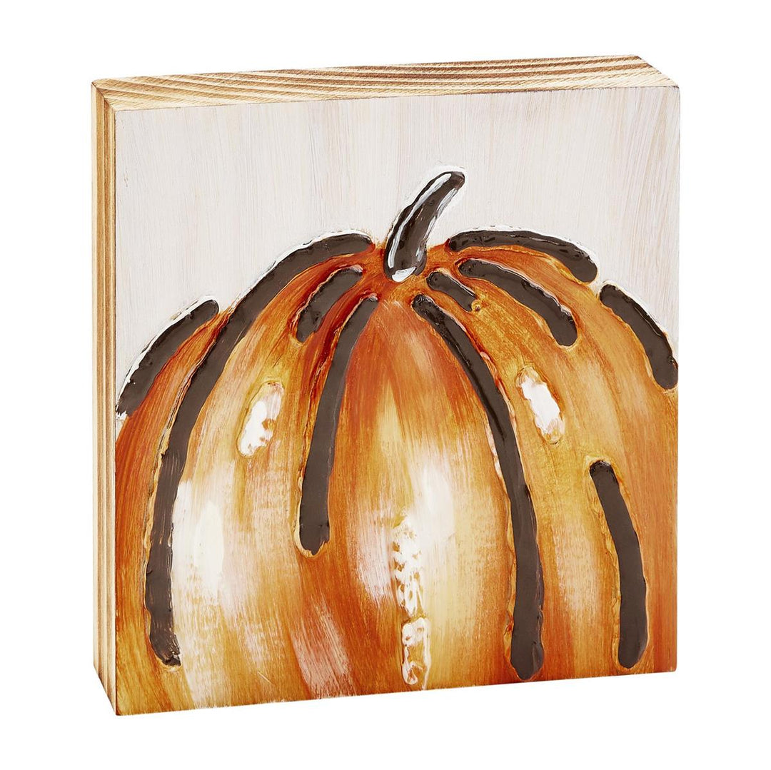 Painted Pumpkin Block