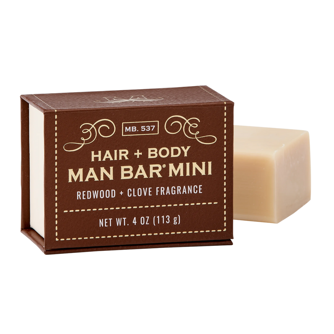 Man Bar Mini Hair & Body - Redwood & Clove