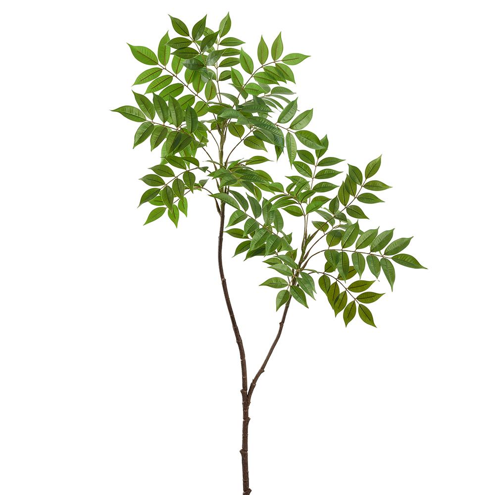43-inch sumac leaf spray in green with plastic and wire construction