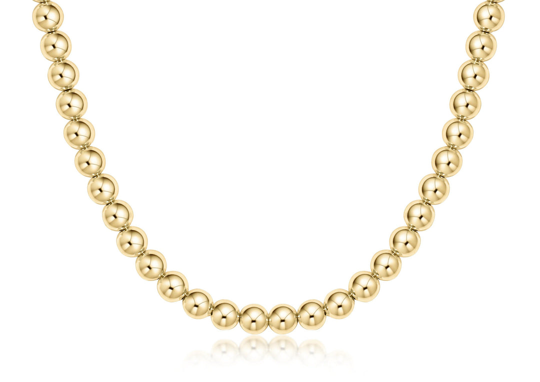 17" Choker Classic Gold 6mm Bead