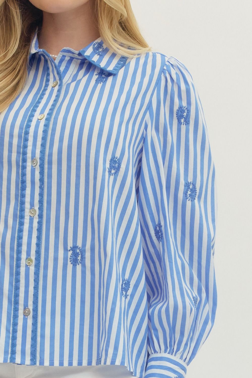 Madeline Striped Long Sleeve Top