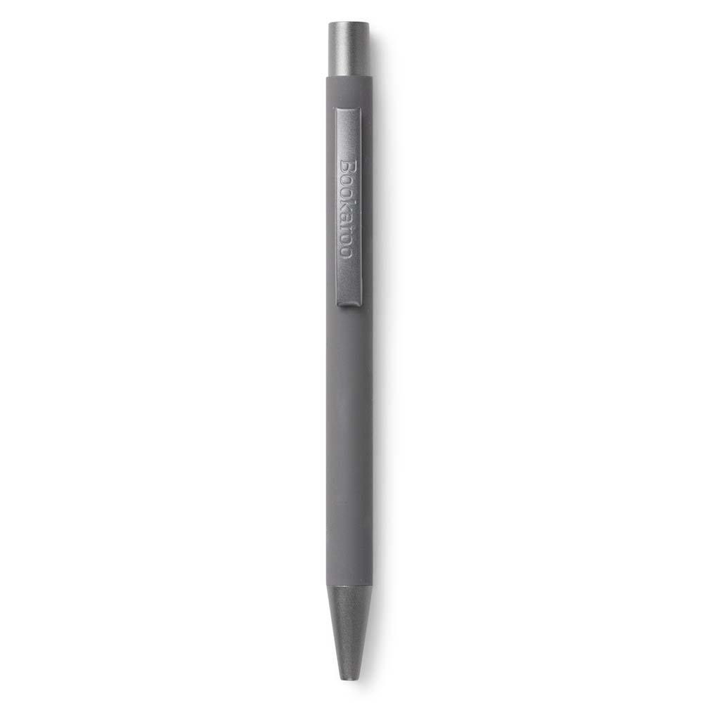 Black Bookaroo Pen with soft coated grip and ballpoint tip
