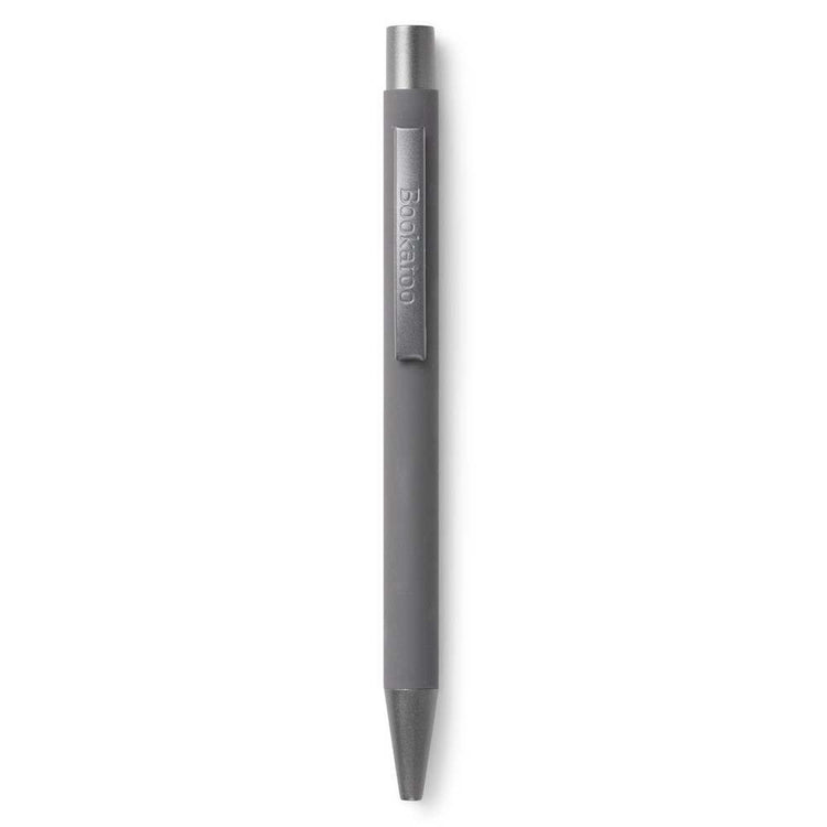 Black Bookaroo Pen with soft coated grip and ballpoint tip