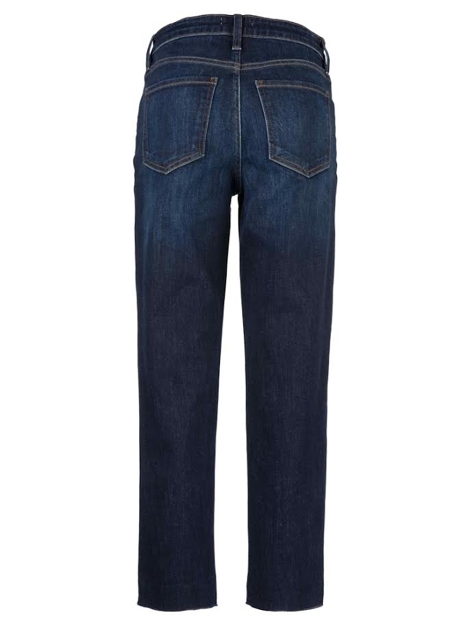 Reese High Rise Fab Ab Ankle Straight Raw Hem