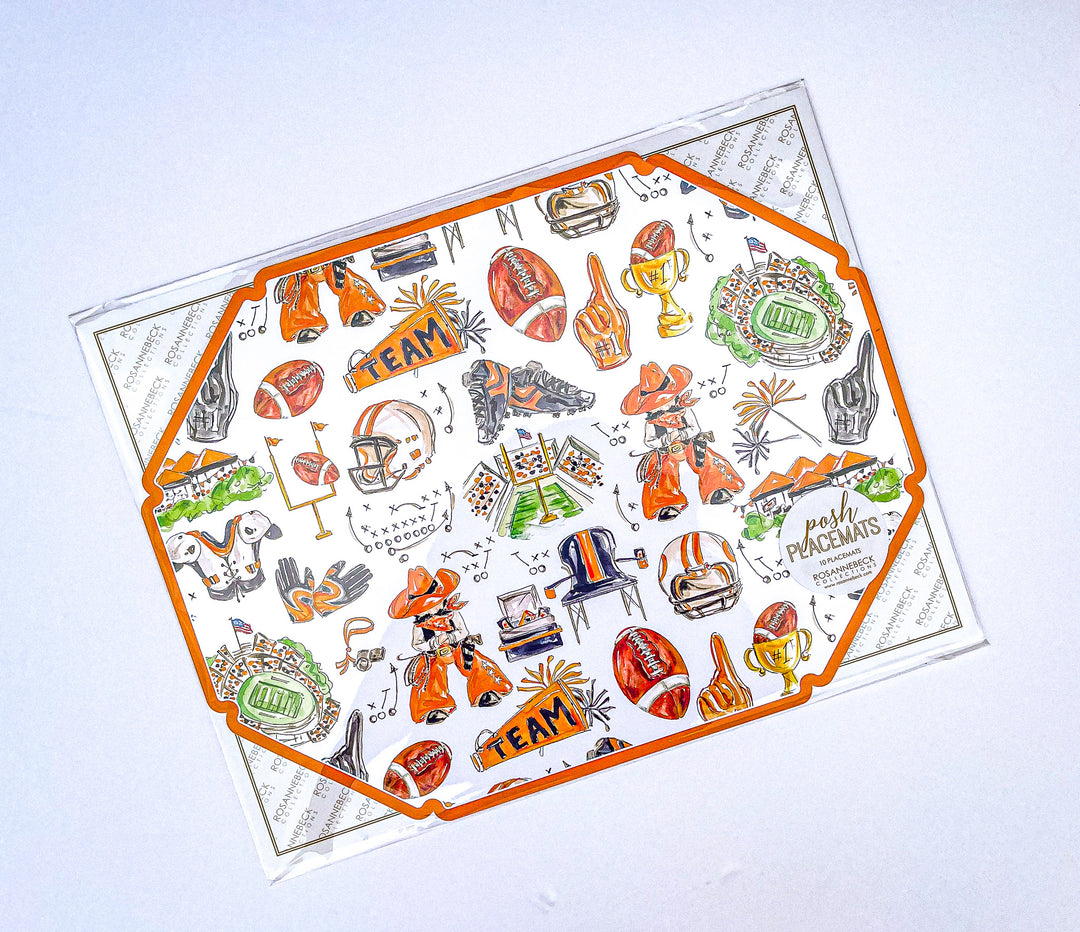 Posh Die-Cut Placemat - Hand Painted