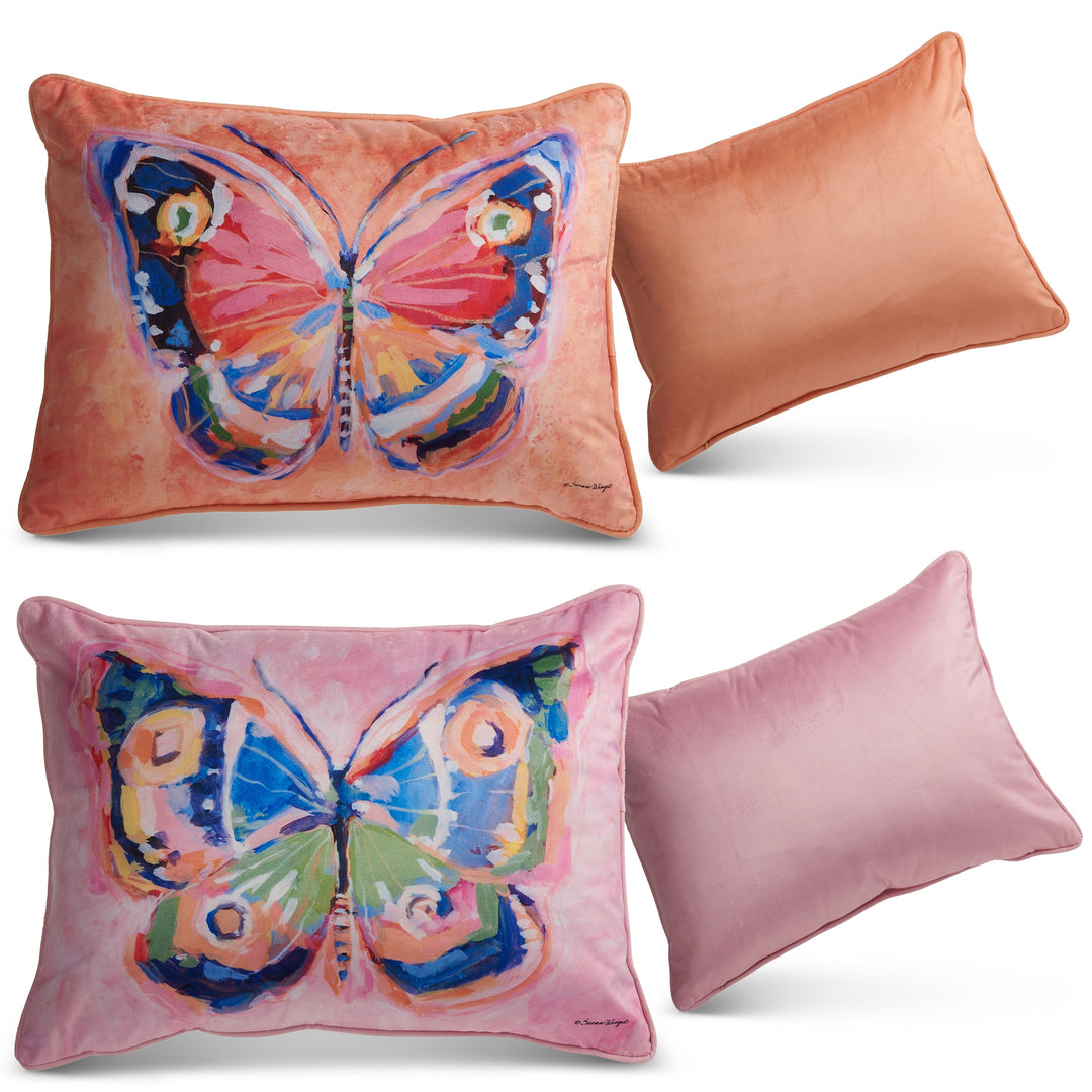 18" Springtime Flutter Pillow - Sold Individually