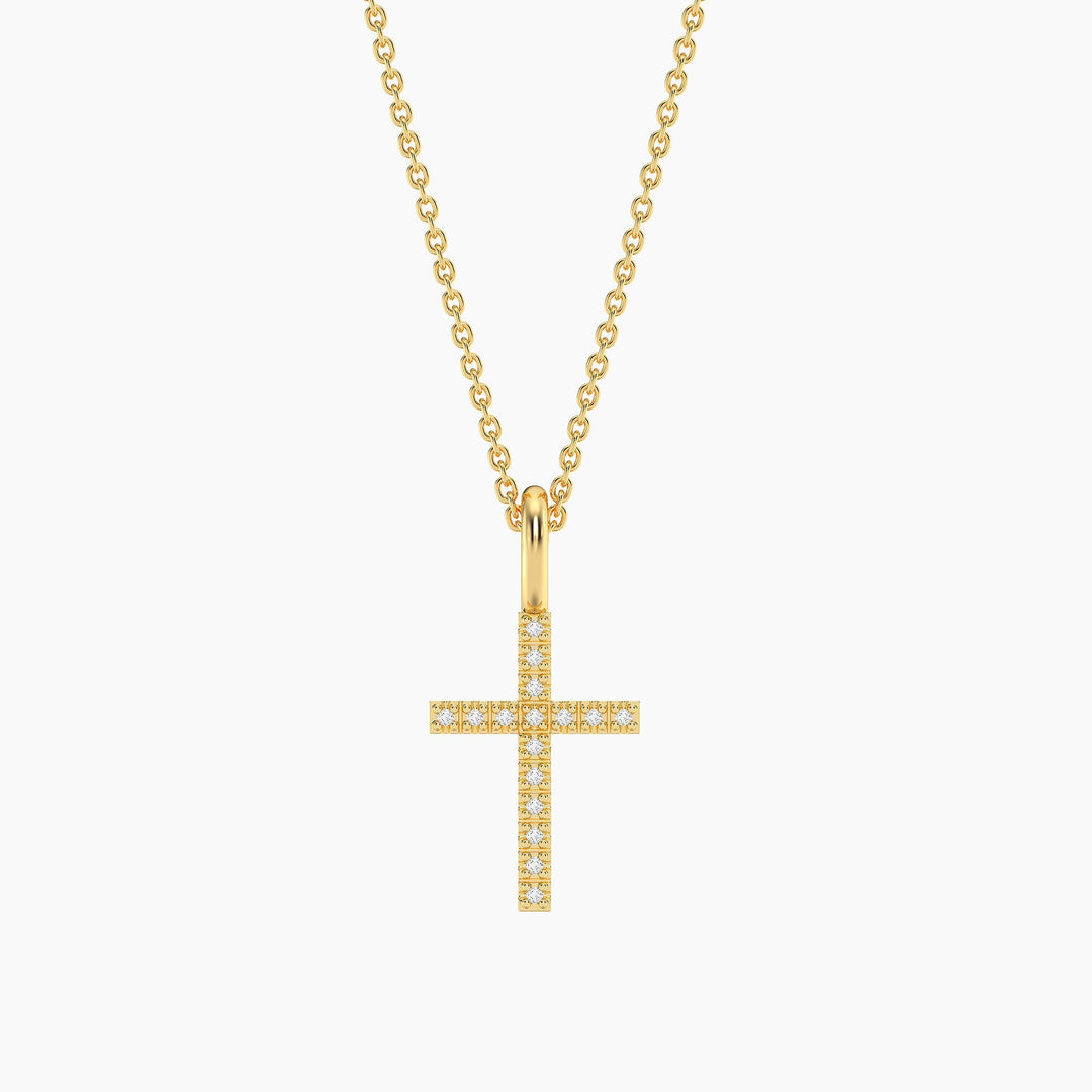 Waterproof Believe Cross Pendant Necklace