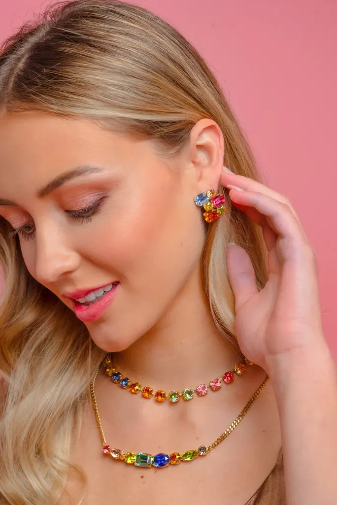 Oakland in Watermelon Mix Necklace