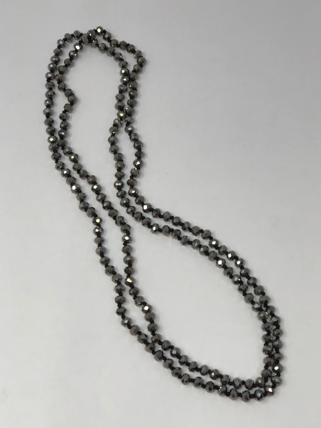 Beaded Crystal Necklace 60"