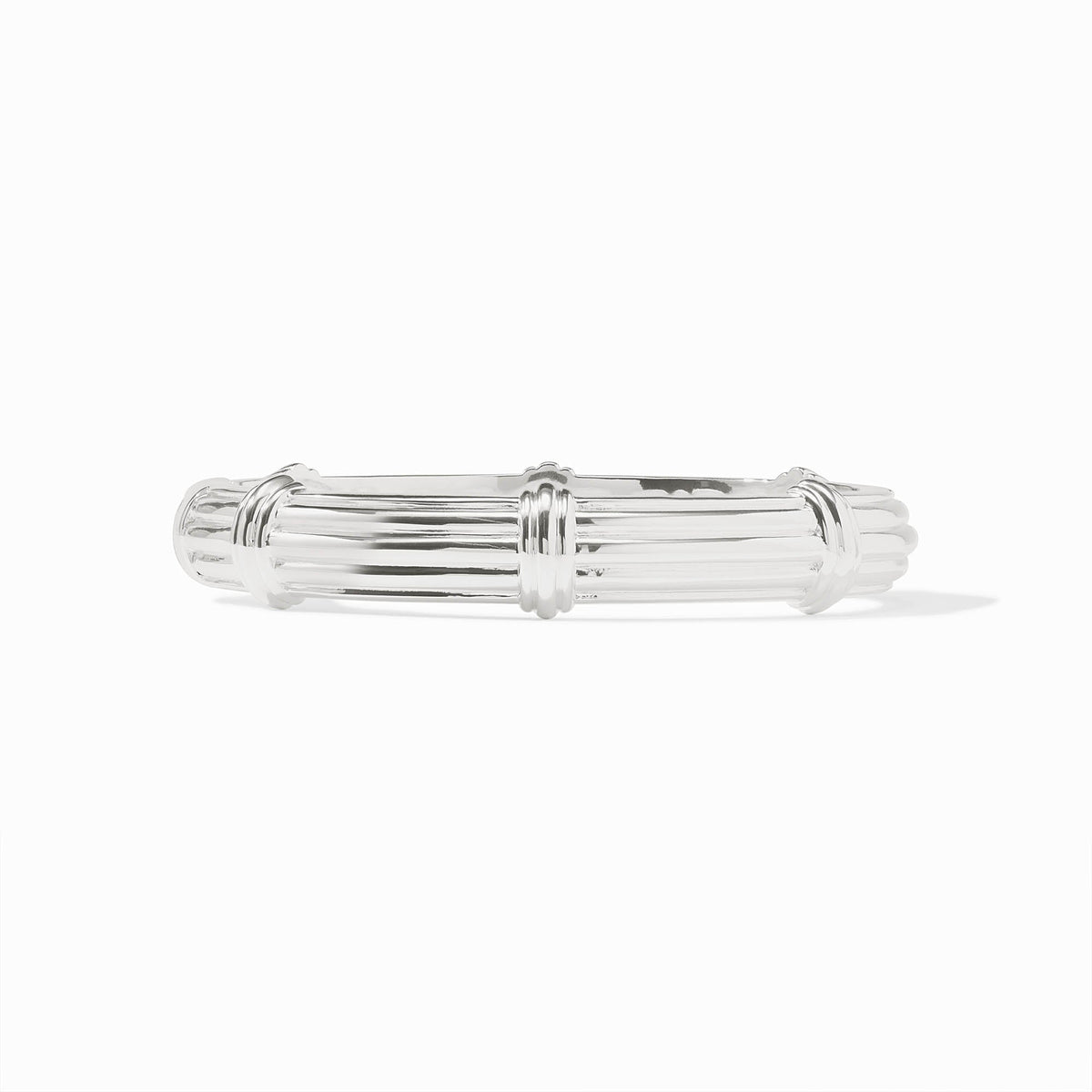 Portofino Demi Hinge bangle in polished silver with a spring hinge closure.