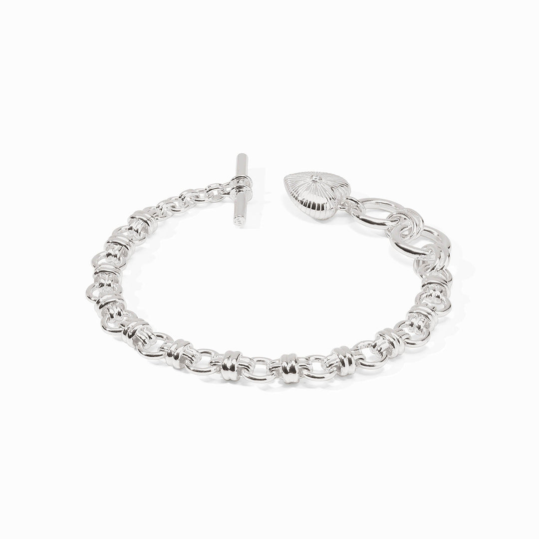 Esme Heart Bracelet Silver Cubic Zirconia