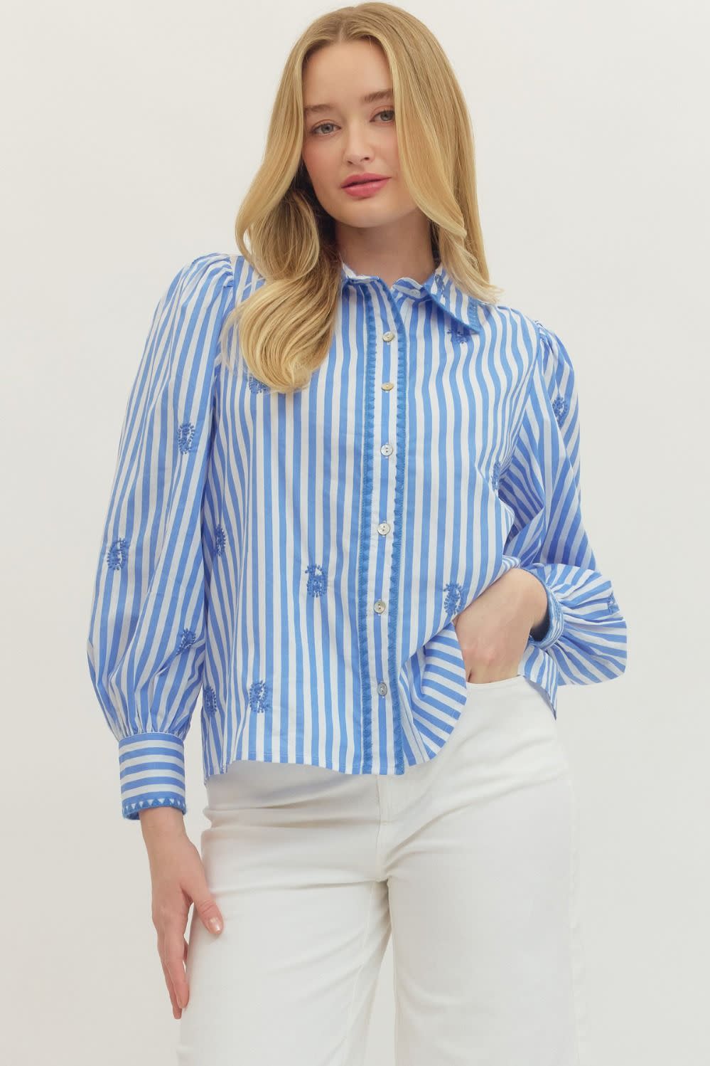 Madeline Striped Long Sleeve Top