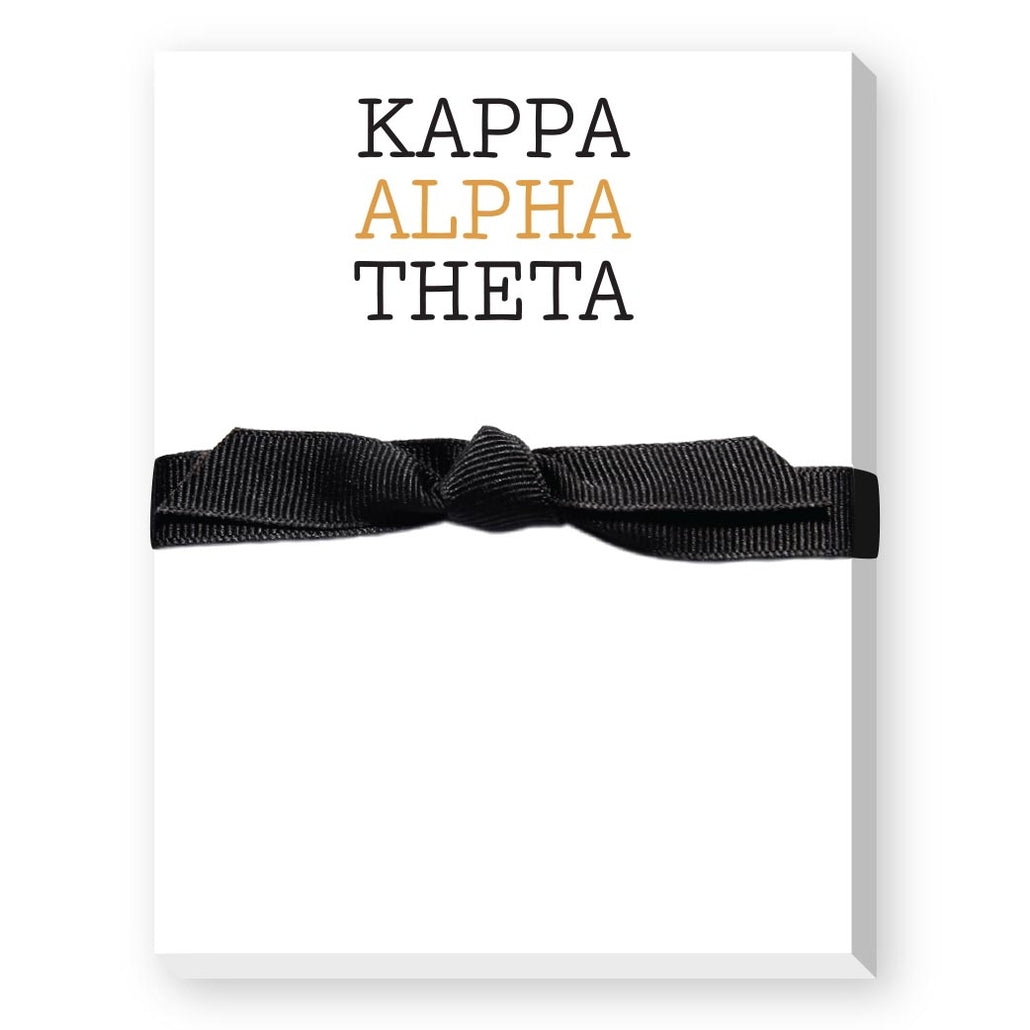 Sorority Colors Greek Mini Notepad featuring a compact rectangular shape with sorority-themed design details.