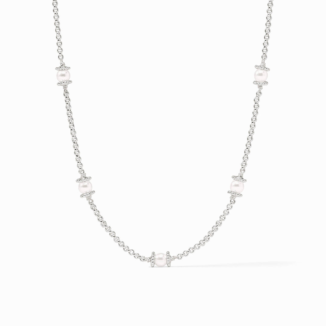 Hydra Delicate Station Necklace Silver