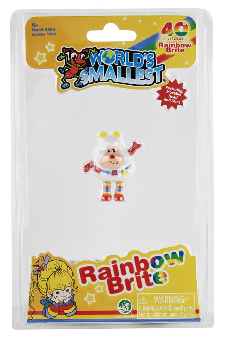 World's Smallest Rainbow Brite Twink mini figure in original blister pack packaging.
