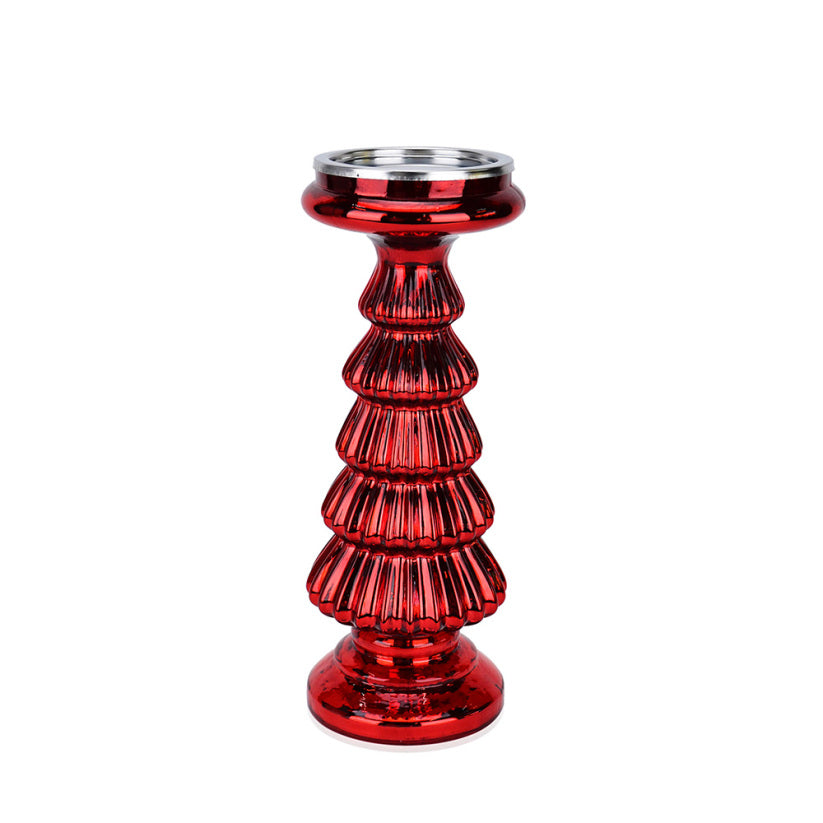 Metallic Christmas accessory with a brilliant finish designed to add festive cheer.