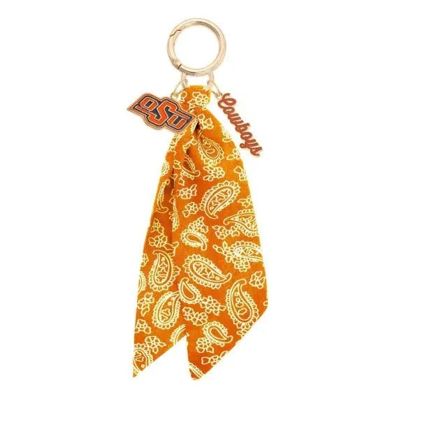 Oklahoma State Cowboys Logo Bandana Bag Charm
