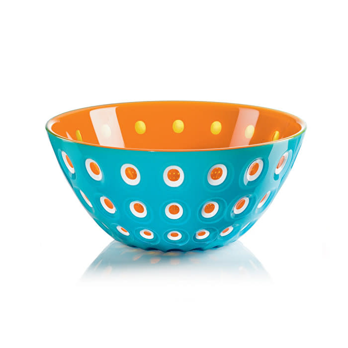 Round SAN bowl ø20 cm with three-color murrine pattern in white and pastel tones.