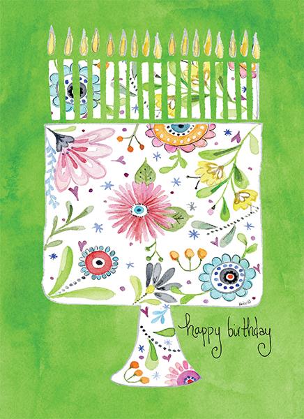 A6 birthday card with matching envelope featuring the message You are a blessing.