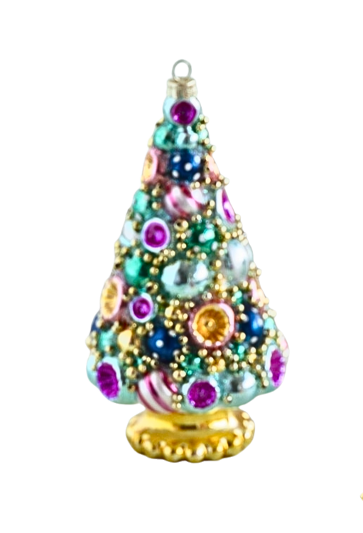 Glitterville Golden Grandeur Tree Ornament SOLD INDIVIDUALLY