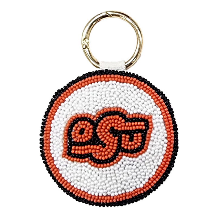 OSU Beaded Keychain