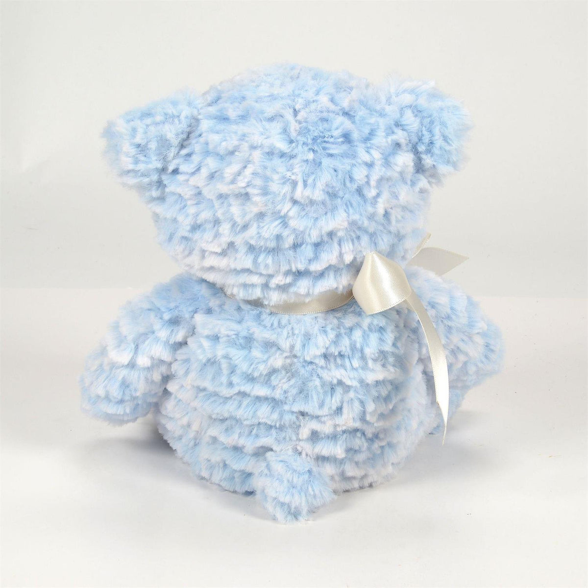 Plush Lil' Sugarplum teddy bear in soft pink with silky fabric and microbead weighting.