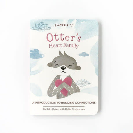 Otter Kin set with two board books titled Heart Family and Community Grows plus a plush otter toy.